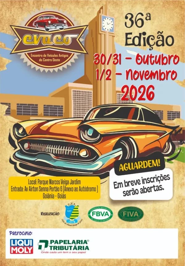 XXXVI Encontro de Veículos Antigos do Centro Oeste