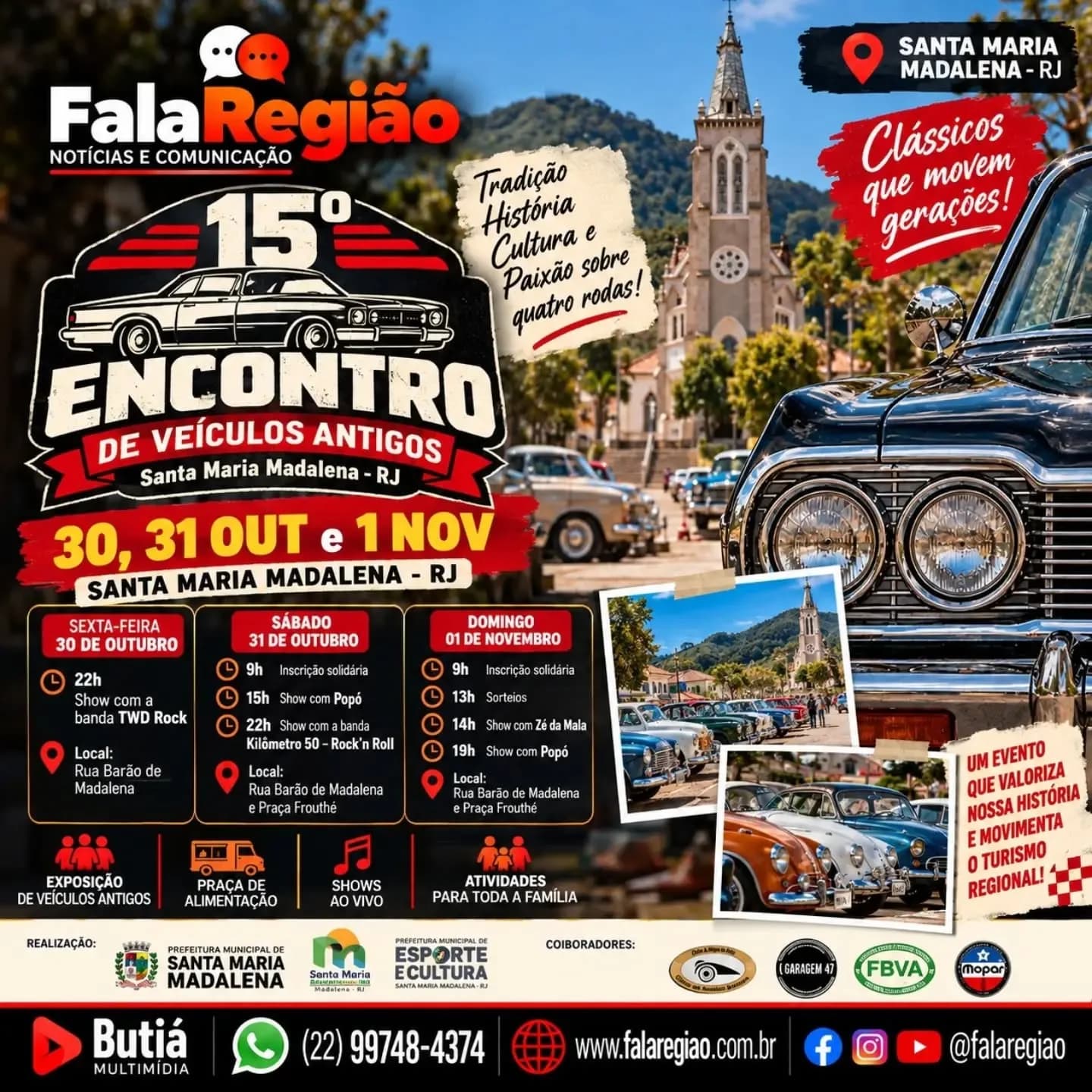 15ª edição do Encontro de Veículos Antigos
