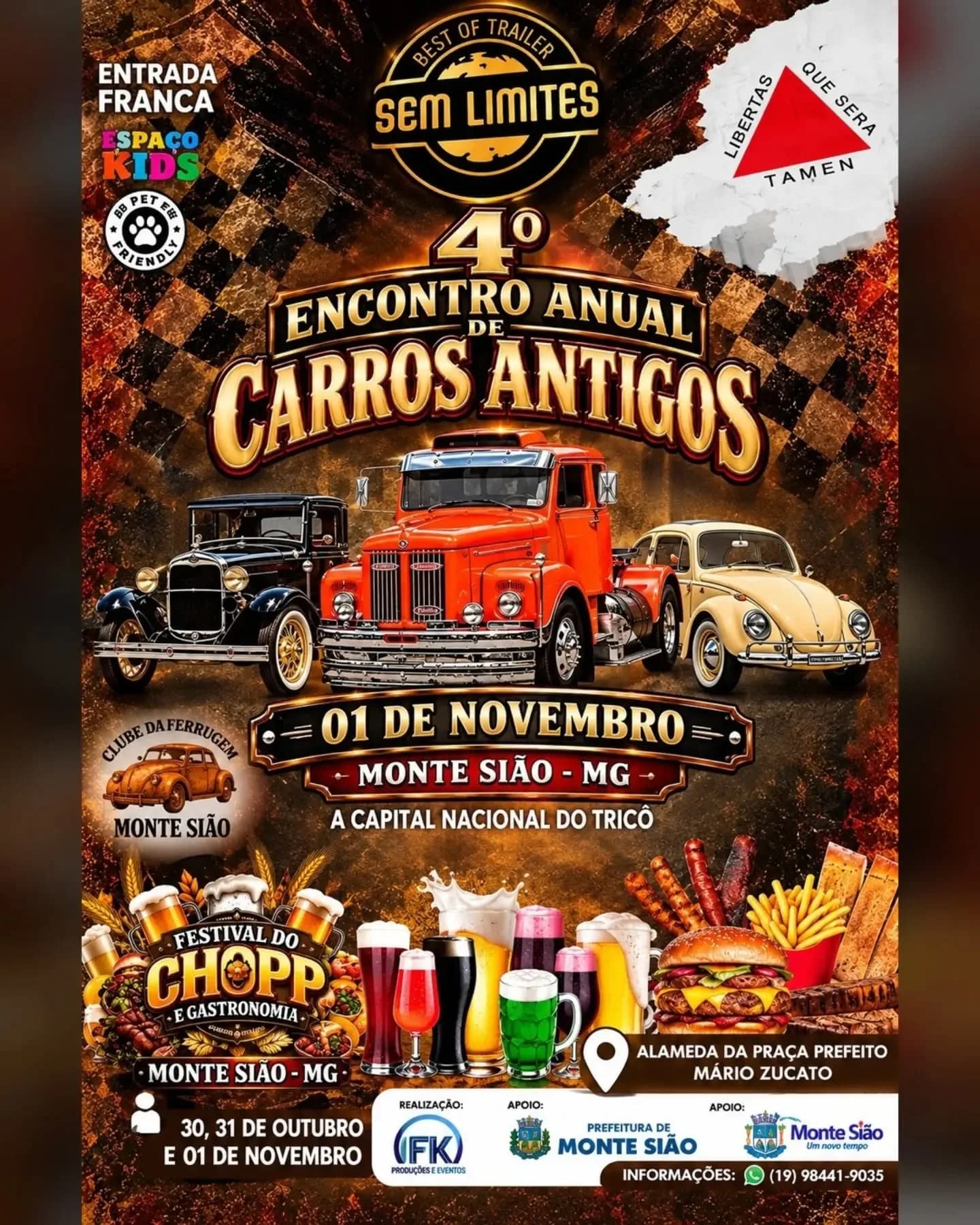 4º Encontro Anual de Carros Antigos de Monte Sião