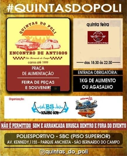 #QUINTASDOPOLI Encontro de antigos - São Bernardo do Campo, SP