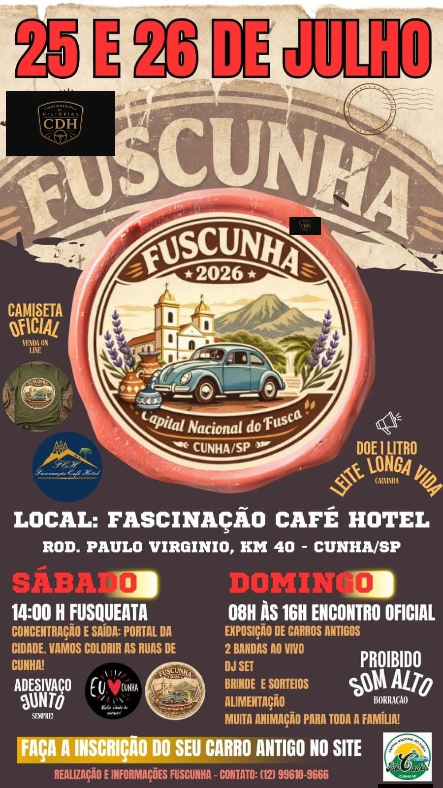 Fuscunha 2026 - Cunha, SP