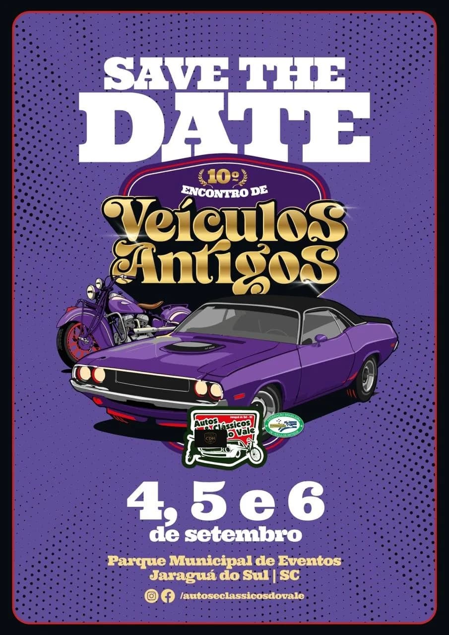 10º encontro de veículos antigos - Autos e clássicos do vale - Jaraguá do Sul, SC